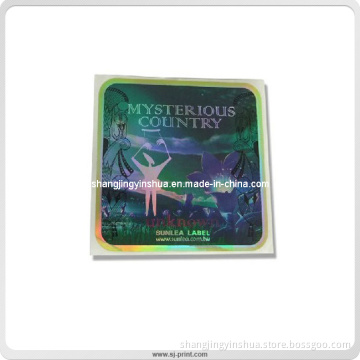 Holographic Sticker Printing Custom Made 3D Label (PB014)